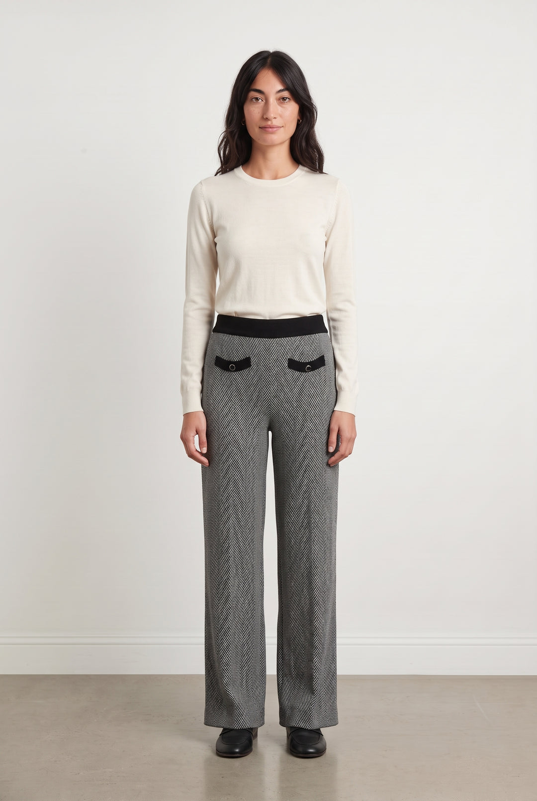 Pantalon Gris et Noir - Taille S/36 de la marque Rodier | PARAD124305 - Vendu par Paradigme - Image 1