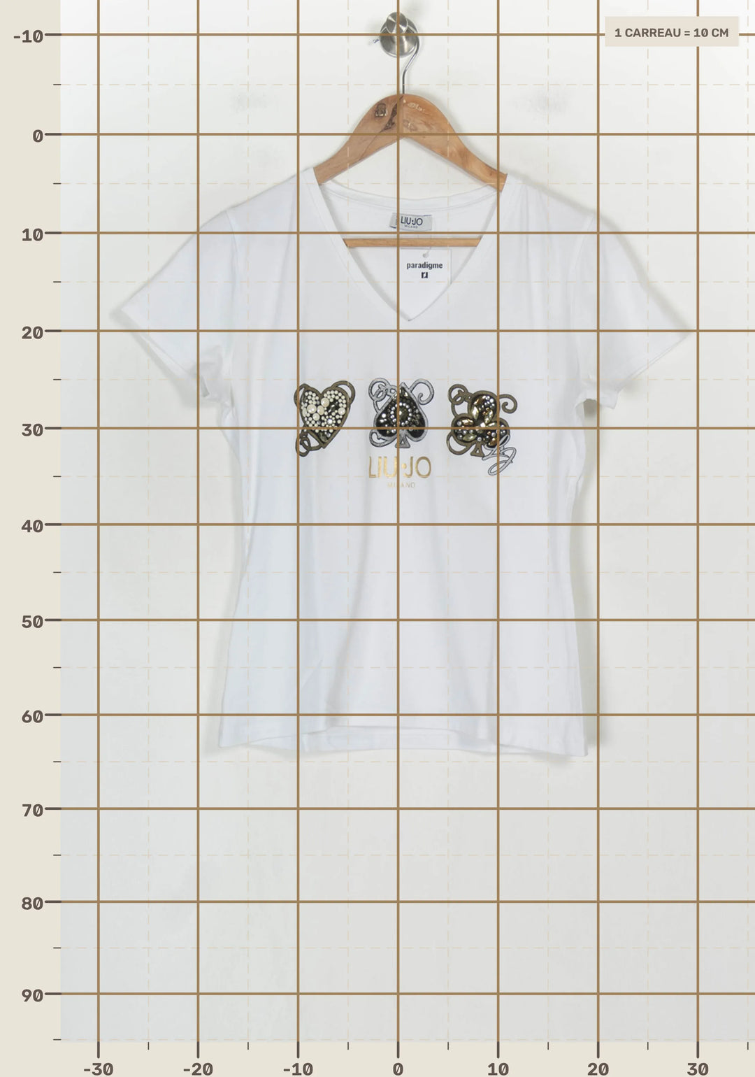 Tee-Shirt Blanc - Taille M/38 de la marque Liu Jo | PARAD124308 - Vendu par Paradigme - Image 4