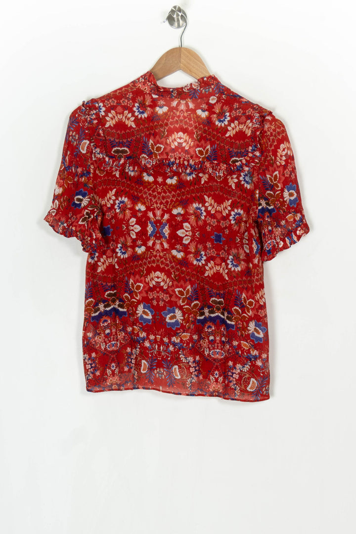 Blouse Rouge et Bleue - Taille L/40 de la marque ZAPA | PARAD124312 - Vendu par Paradigme - Image 5