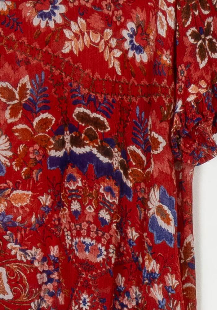 Blouse Rouge et Bleue - Taille L/40 de la marque ZAPA | PARAD124312 - Vendu par Paradigme - Image 3