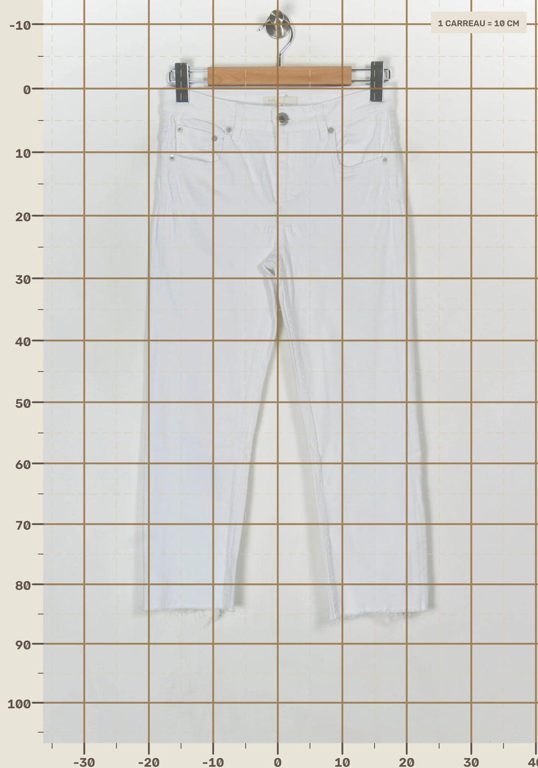 Jean Blanc - Taille M/38 de la marque Maje | PARAD124315 - Vendu par Paradigme - Image 4