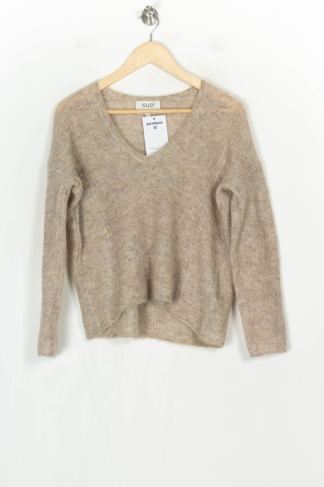 Pull Gris - Taille M/38 de la marque Sud express | PARAD124318 - Vendu par Paradigme - Image 2
