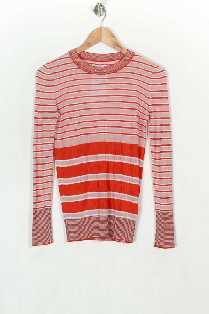 Pull Rose et Rouge - Taille L/40 de la marque Sandro | PARAD124319 - Vendu par Paradigme - Image 2