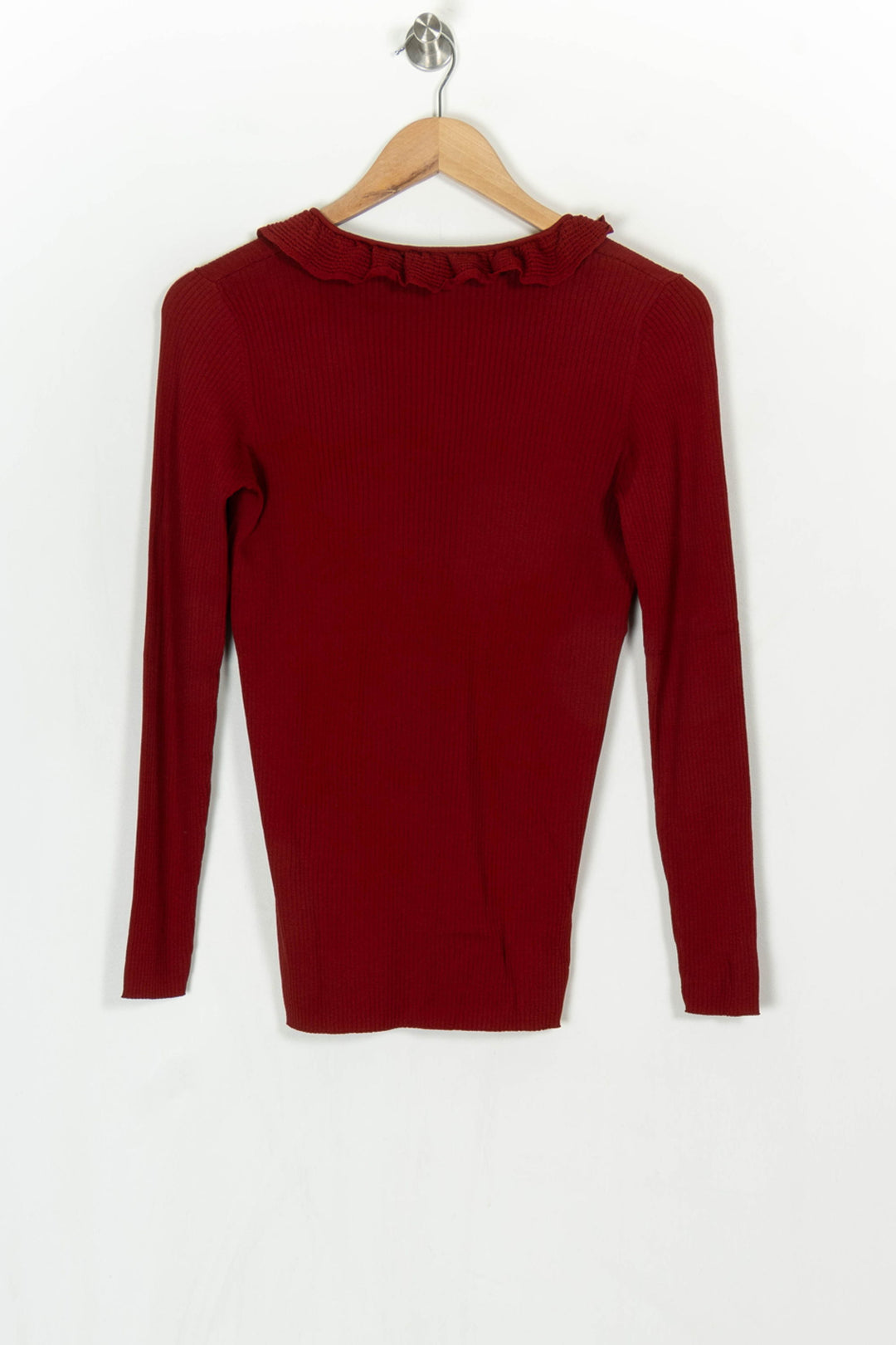 Pull Bordeaux - Taille L/40 de la marque Sandro | PARAD124320 - Vendu par Paradigme - Image 5