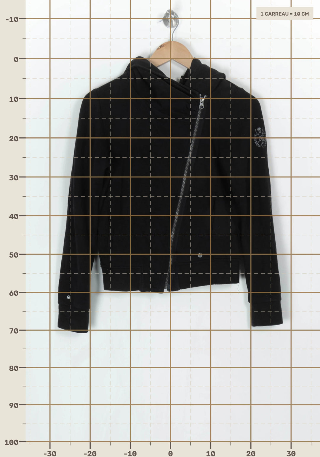 Gilet À Capuche Noir - Taille M/38 de la marque IKKS | PARAD124321 - Vendu par Paradigme - Image 4
