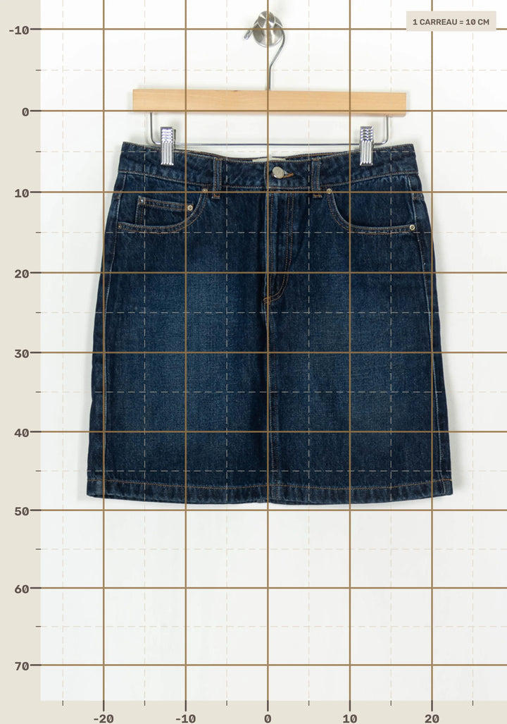 Jupe en Jean Bleue - Taille L/40 de la marque Petite Mendigote | PARAD124324 - Vendu par Paradigme - Image 4