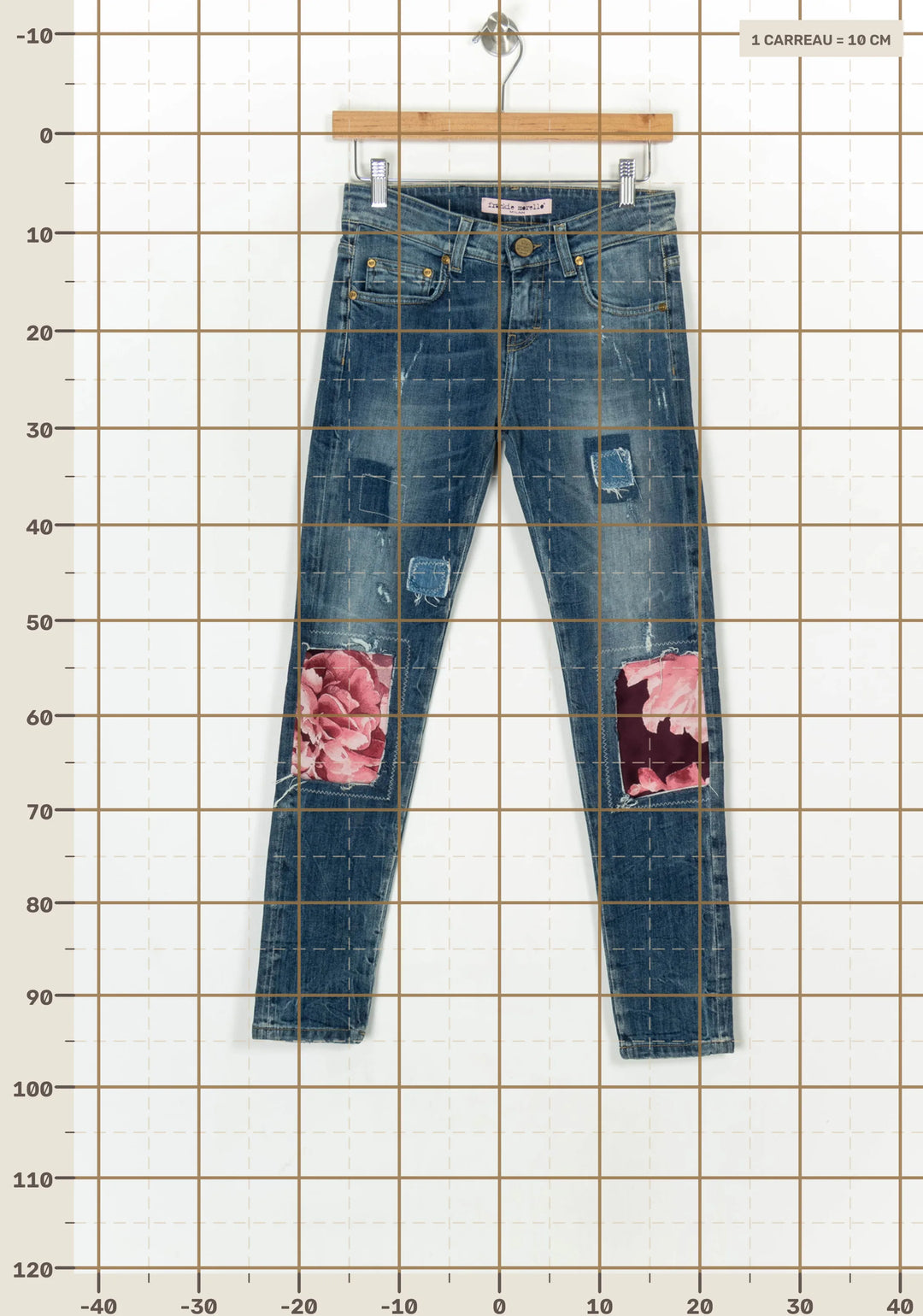 Jean Bleu - Taille XS/34 de la marque The Frankie Shop | PARAD124325 - Vendu par Paradigme - Image 4