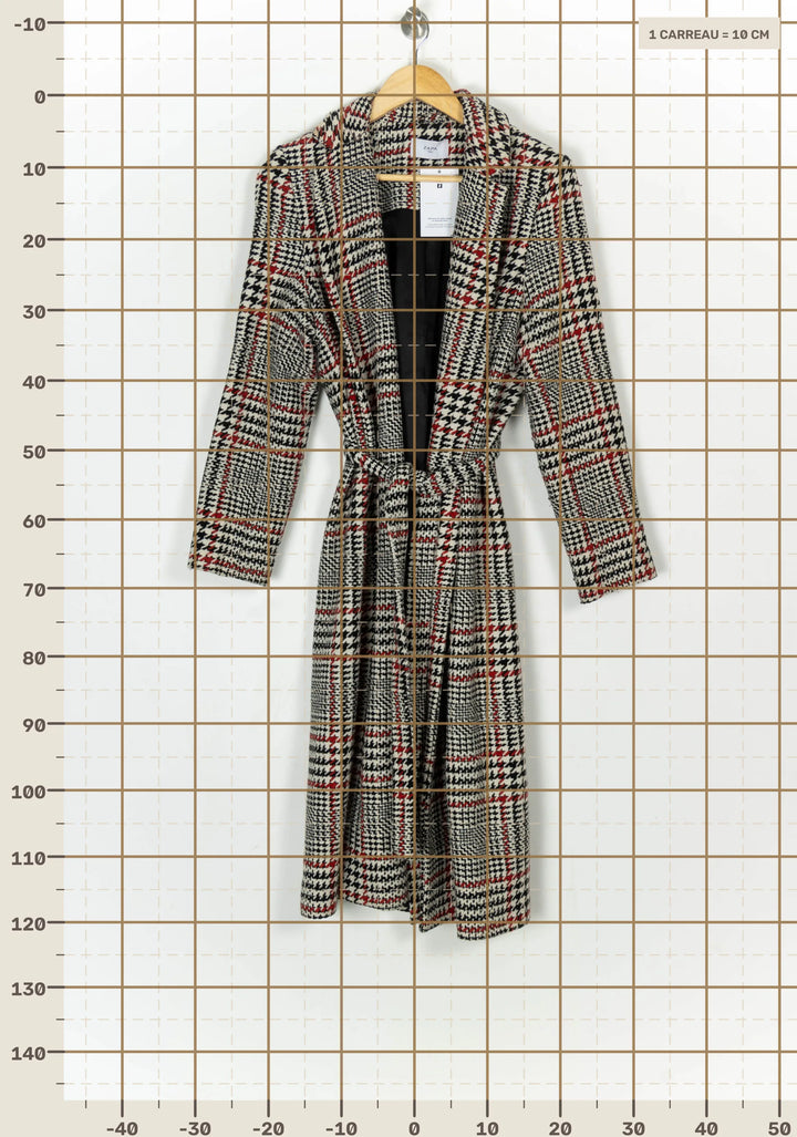 Manteau Beige et Noir - Taille L/40 de la marque ZAPA | PARAD124327 - Vendu par Paradigme - Image 4