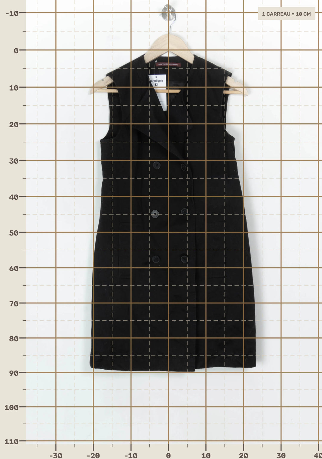 Gilet Sans Manches Noir - Taille S/36 de la marque Comptoir des Cotonniers | PARAD124328 - Vendu par Paradigme - Image 4