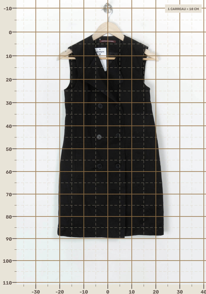 Gilet Sans Manches Noir - Taille S/36 de la marque Comptoir des Cotonniers | PARAD124328 - Vendu par Paradigme - Image 4