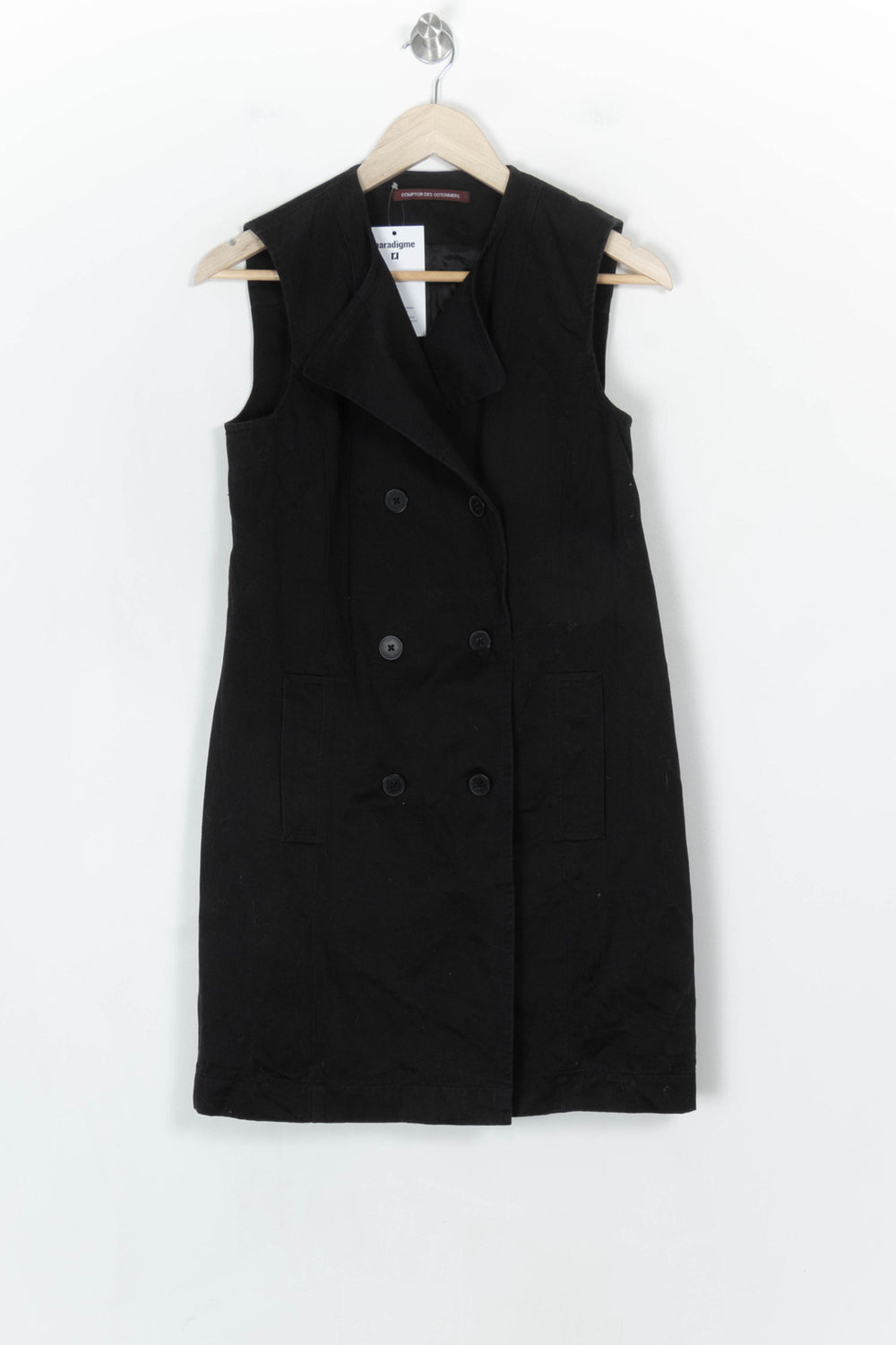 Gilet Sans Manches Noir - Taille S/36 de la marque Comptoir des Cotonniers | PARAD124328 - Vendu par Paradigme - Image 2