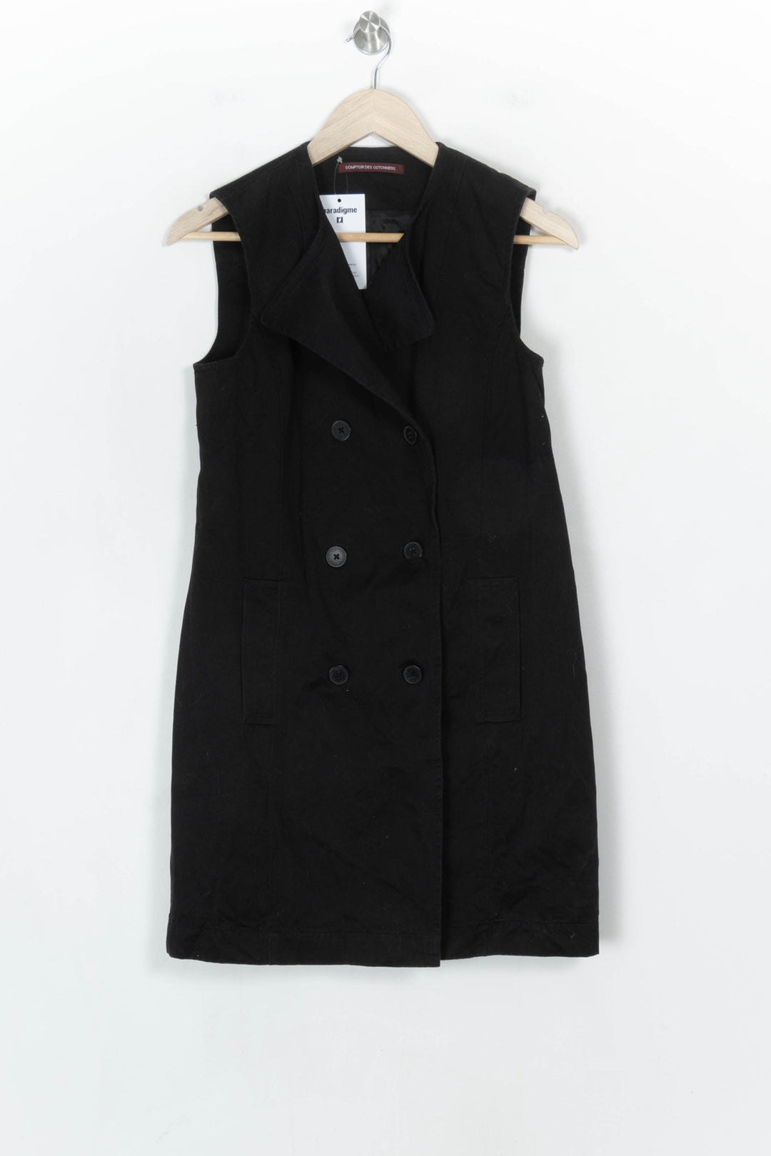 Gilet Sans Manches Noir - Taille S/36 de la marque Comptoir des Cotonniers | PARAD124328 - Vendu par Paradigme - Image 2