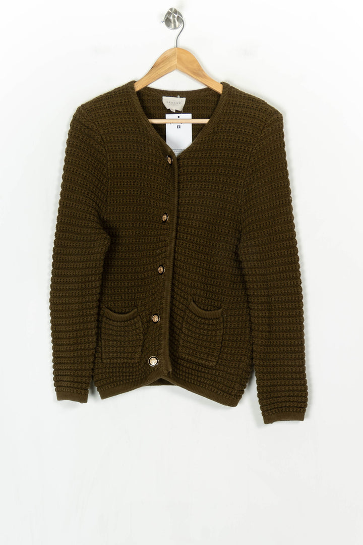 Gilet Vert Kaki - Taille S/36 de la marque Sézane | PARAD124331 - Vendu par Paradigme - Image 2