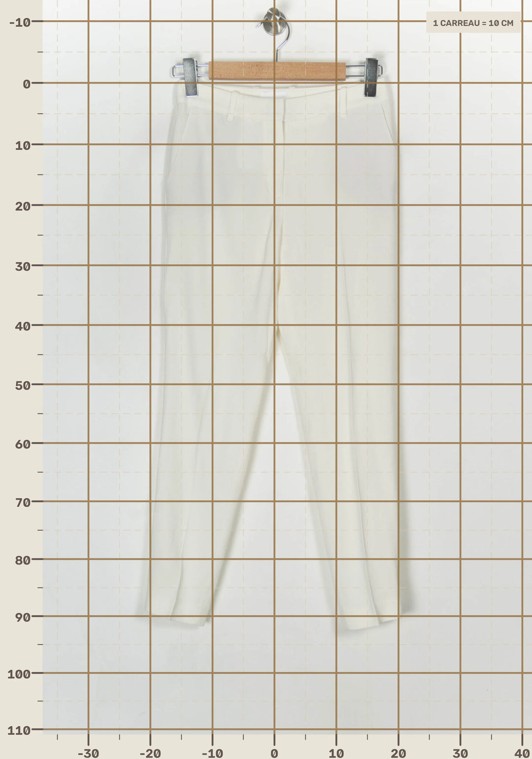 Pantalon Blanc - Taille XS/34 de la marque Sézane | PARAD124332 - Vendu par Paradigme - Image 4