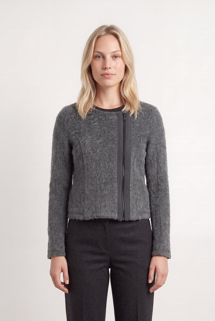 Veste Zippée Grise - Taille L/40 de la marque One Step | PARAD124337 - Vendu par Paradigme - Image 1