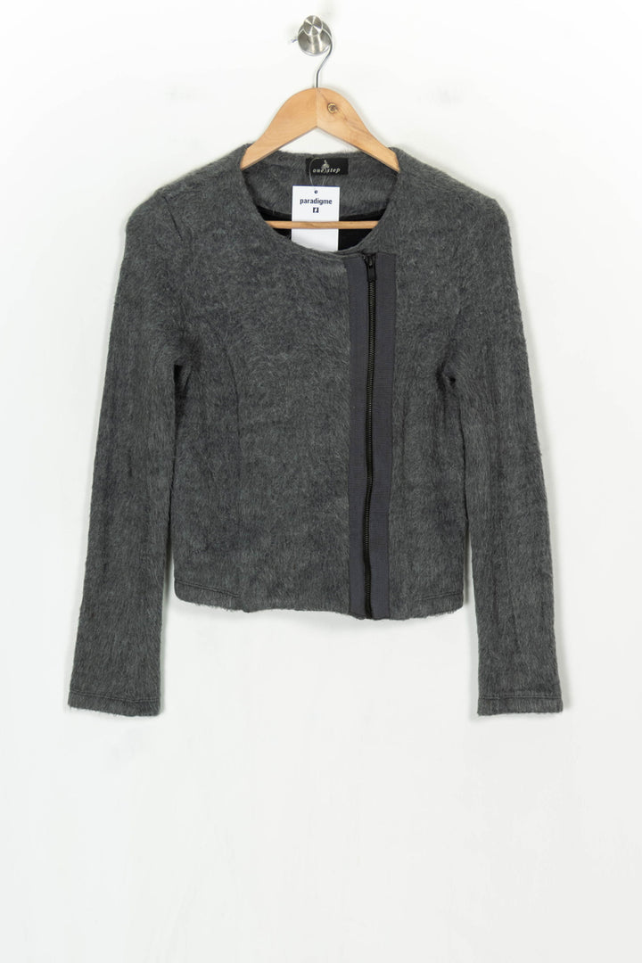 Veste Zippée Grise - Taille L/40 de la marque One Step | PARAD124337 - Vendu par Paradigme - Image 2