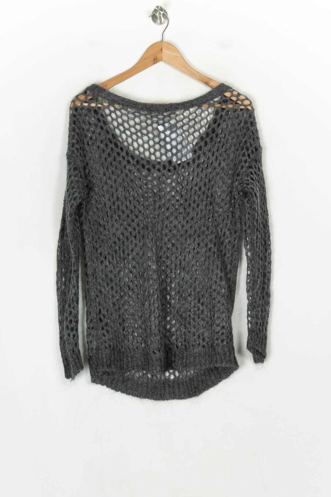 Pull ajouré gris foncé - Taille XL/42 de la marque IKKS | PARAD124338 - Vendu par Paradigme - Image 5