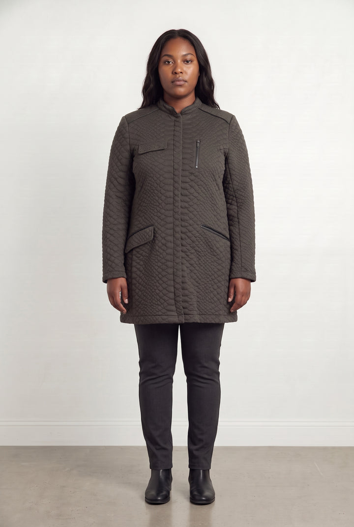 Manteau Matelassé Vert - Taille XXL/44 de la marque One Step | PARAD124339 - Vendu par Paradigme - Image 1