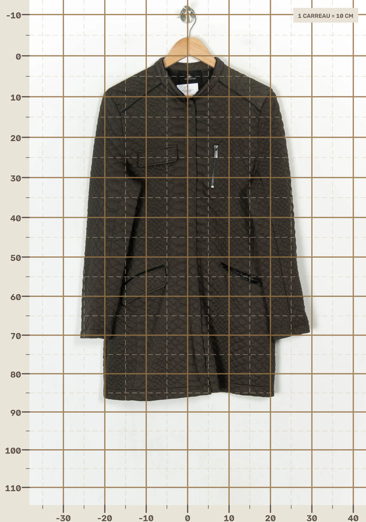 Manteau Matelassé Vert - Taille XXL/44 de la marque One Step | PARAD124339 - Vendu par Paradigme - Image 4