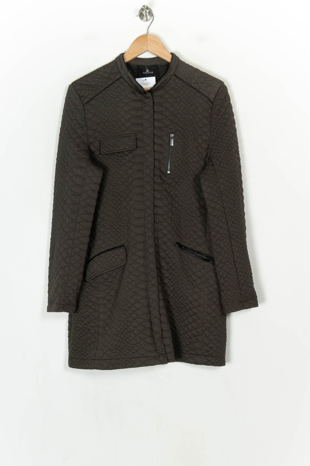 Manteau Matelassé Vert - Taille XXL/44 de la marque One Step | PARAD124339 - Vendu par Paradigme - Image 2