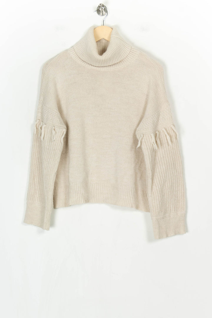 Pull À Col Roulé Beige - Taille M/38 de la marque La Fée Maraboutée | PARAD124340 - Vendu par Paradigme - Image 2