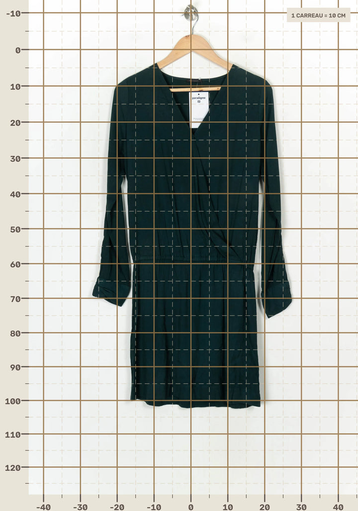 Robe Midi Verte - Taille M/38 de la marque IKKS | PARAD124342 - Vendu par Paradigme - Image 4