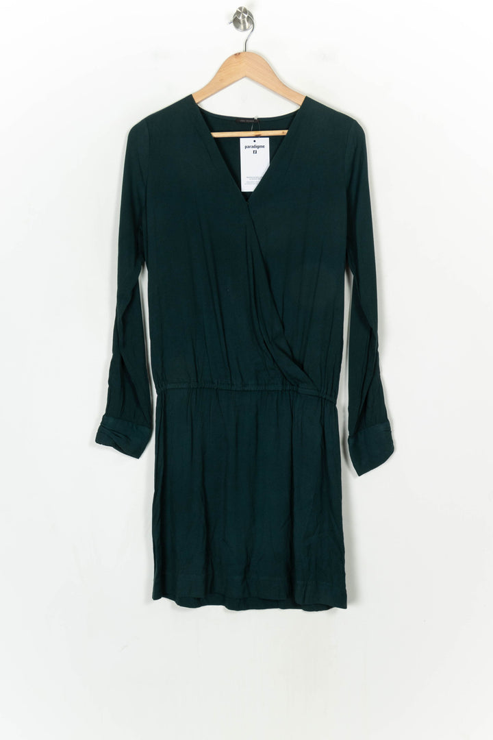 Robe Midi Verte - Taille M/38 de la marque IKKS | PARAD124342 - Vendu par Paradigme - Image 2