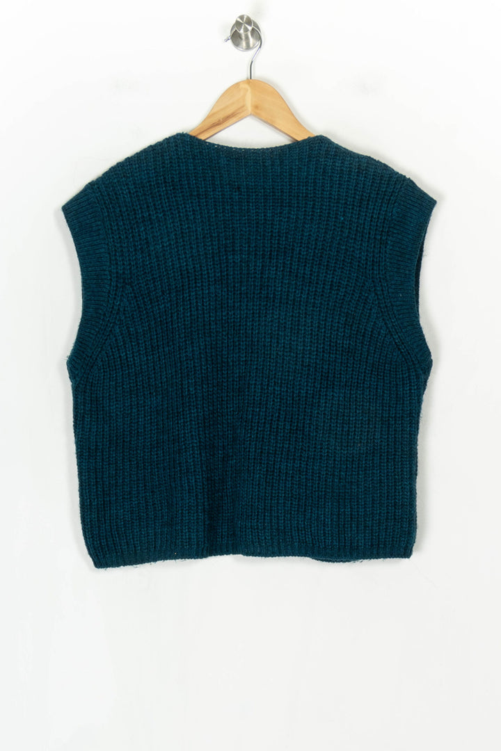 Gilet Sans Manches Bleu - Taille S/36 de la marque La Fée Maraboutée | PARAD124344 - Vendu par Paradigme - Image 5