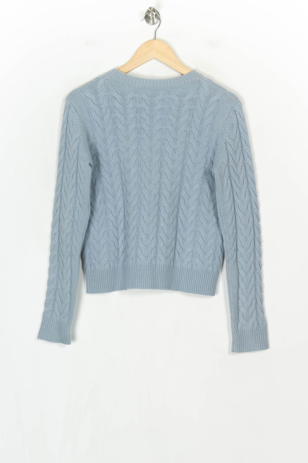 Pull Torsadé Bleu - Taille S/36 de la marque Max Mara | PARAD124345 - Vendu par Paradigme - Image 5