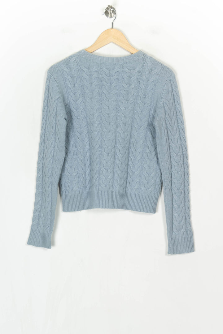 Pull Torsadé Bleu - Taille S/36 de la marque Max Mara | PARAD124345 - Vendu par Paradigme - Image 5