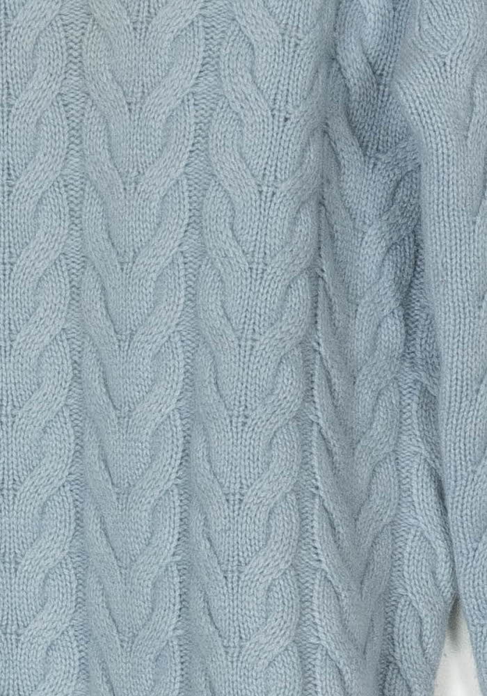 Pull Torsadé Bleu - Taille S/36 de la marque Max Mara | PARAD124345 - Vendu par Paradigme - Image 3