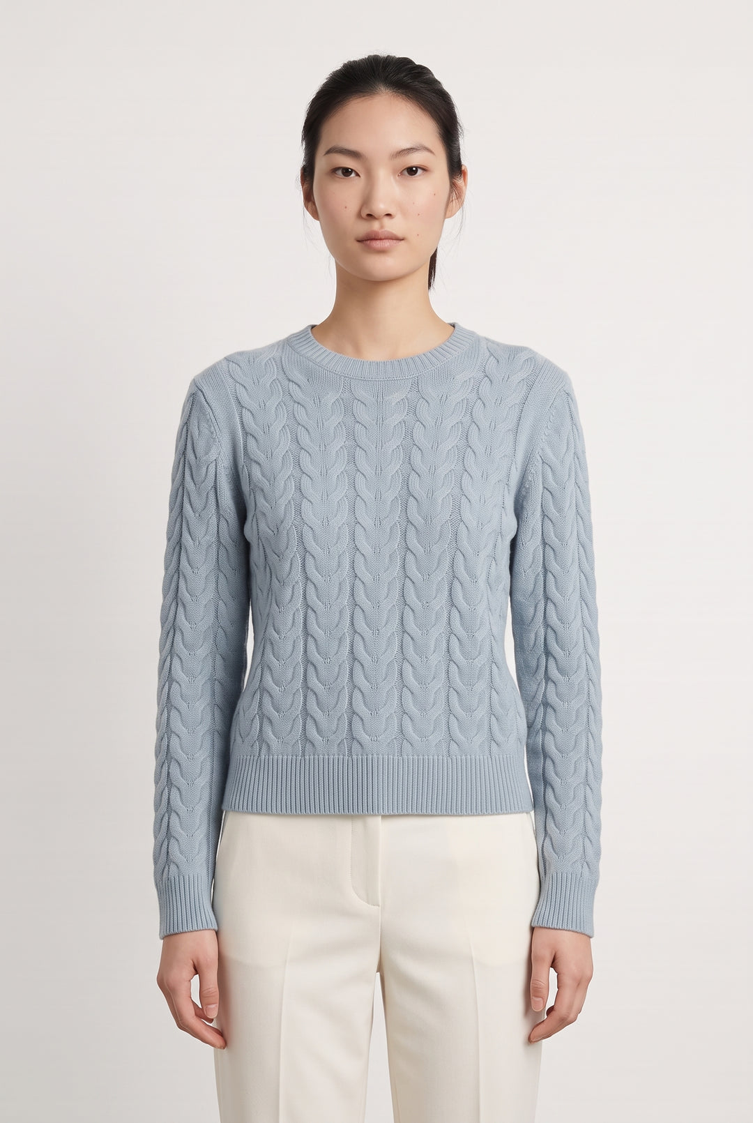 Pull Torsadé Bleu - Taille S/36 de la marque Max Mara | PARAD124345 - Vendu par Paradigme - Image 1