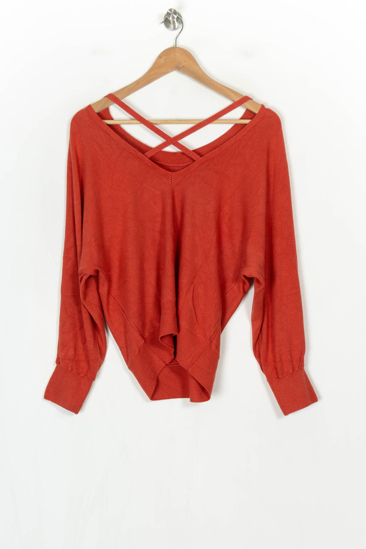 Pull Orange - Taille S/36 de la marque La Fée Maraboutée | PARAD124347 - Vendu par Paradigme - Image 5