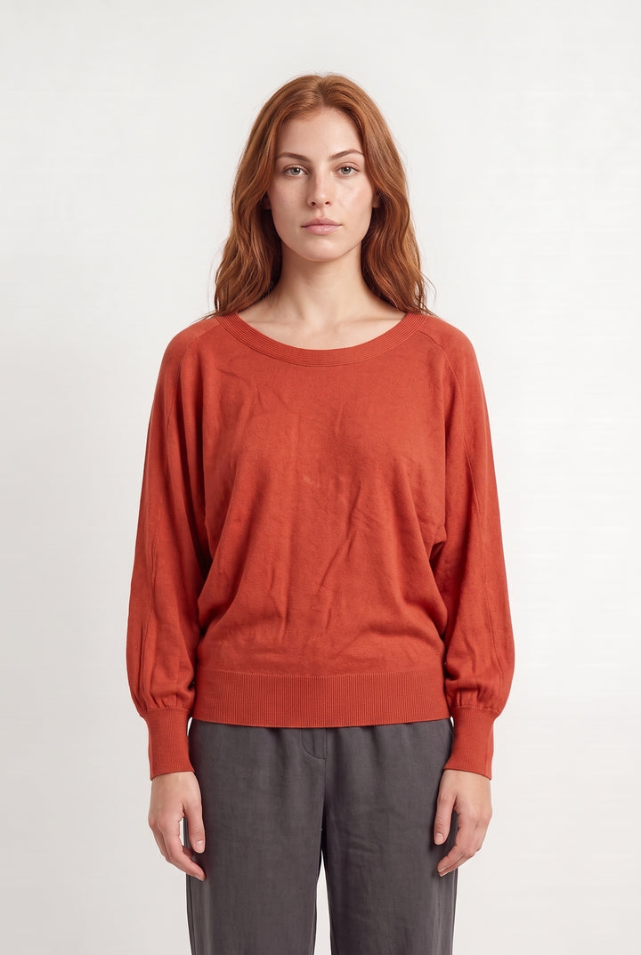 Pull Orange - Taille S/36 de la marque La Fée Maraboutée | PARAD124347 - Vendu par Paradigme - Image 1