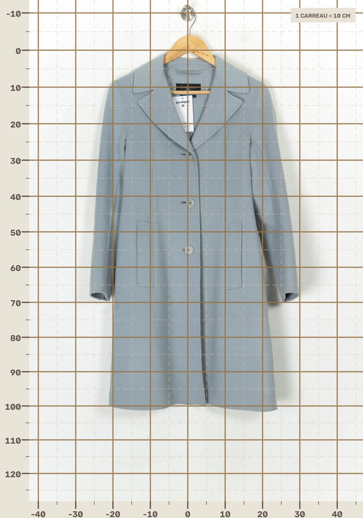 Manteau Bleu - Taille S/36 de la marque Weekend Max Mara | PARAD124348 - Vendu par Paradigme - Image 4