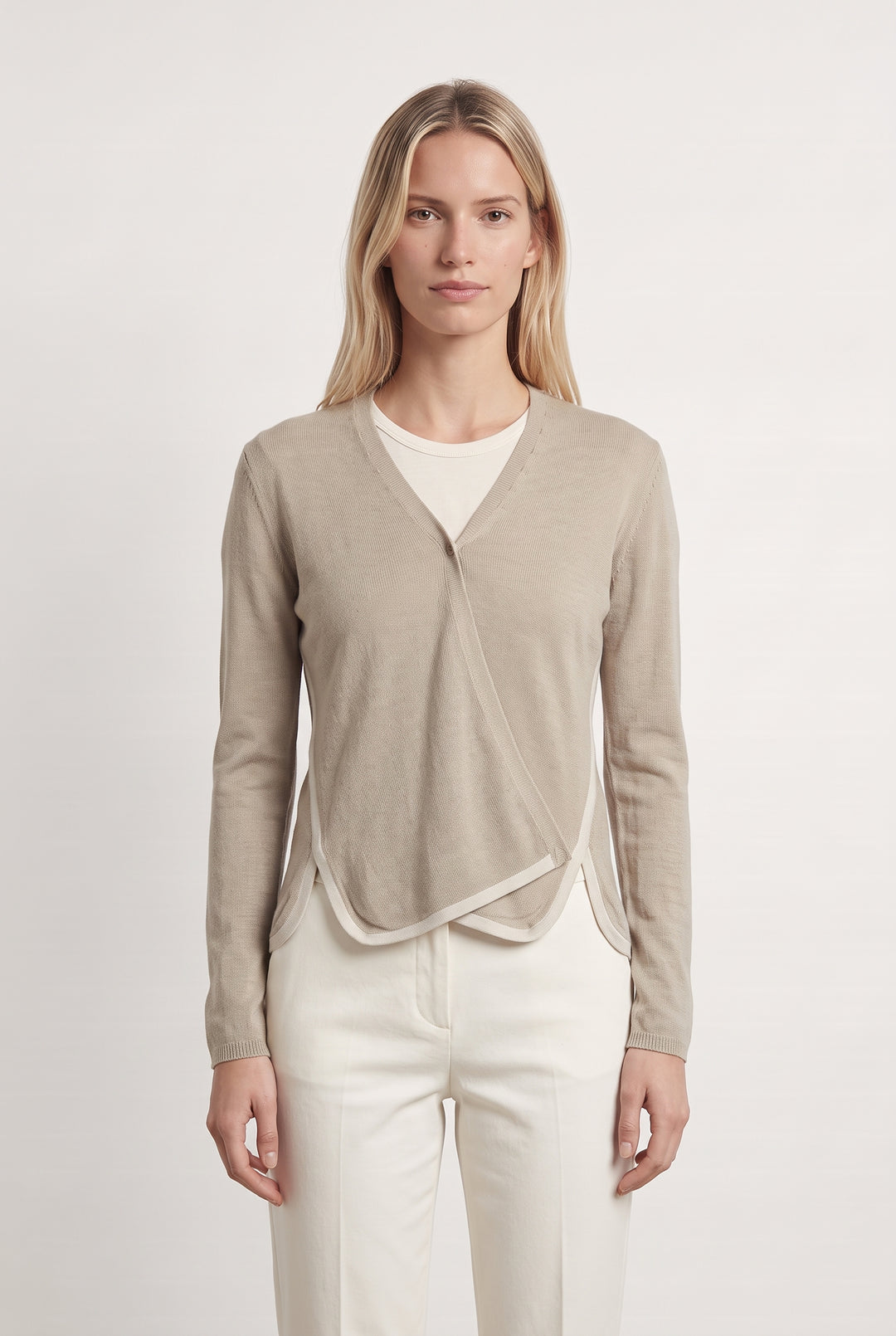 Cardigan Beige - Taille S/36 de la marque Max Mara | PARAD124349 - Vendu par Paradigme - Image 1