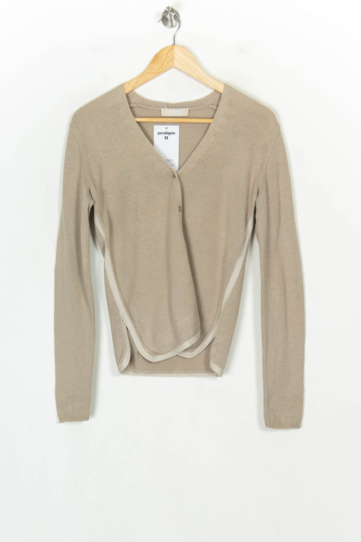 Cardigan Beige - Taille S/36 de la marque Max Mara | PARAD124349 - Vendu par Paradigme - Image 2