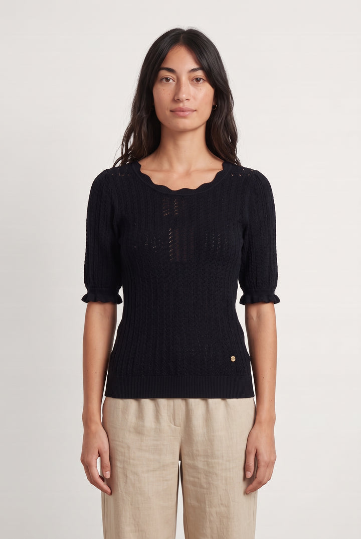 Pull Noir - Taille S/36 de la marque La Petite Etoile | PARAD124352 - Vendu par Paradigme - Image 1