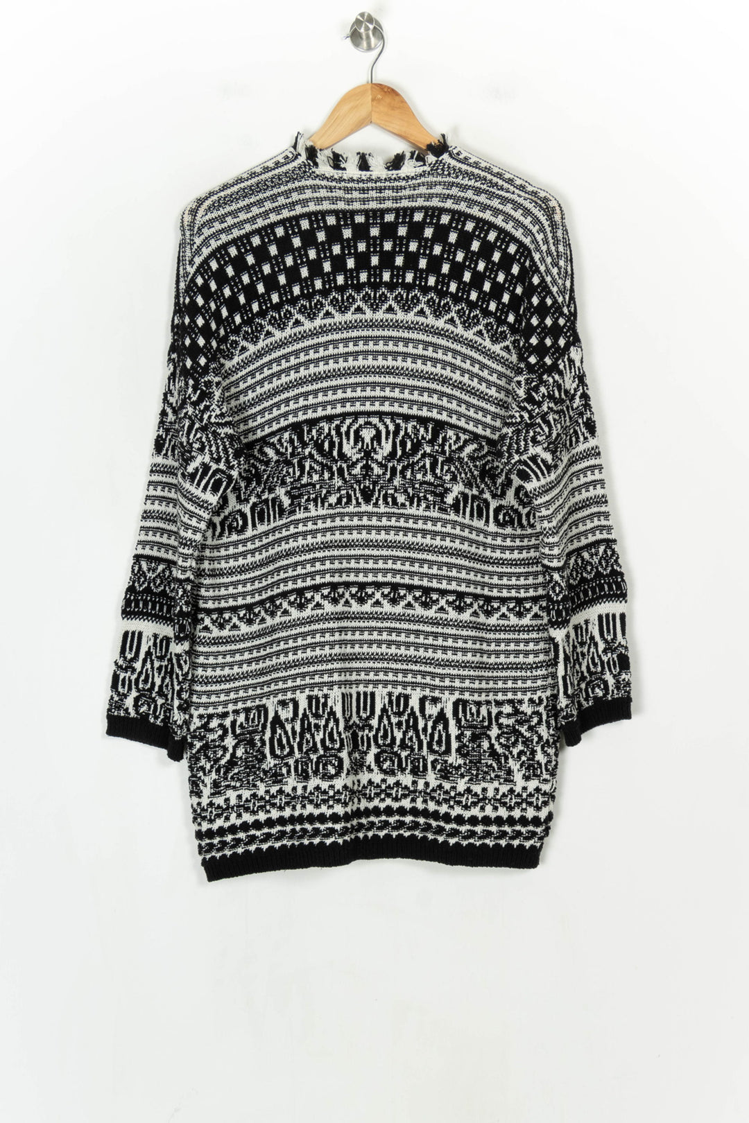 Gilet Noir et Blanc - Taille S/36 de la marque La Fée Maraboutée | PARAD124353 - Vendu par Paradigme - Image 5