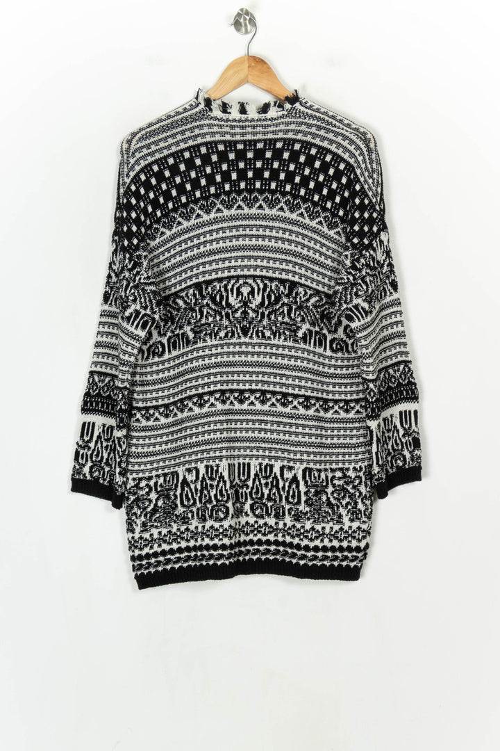 Gilet Noir et Blanc - Taille S/36 de la marque La Fée Maraboutée | PARAD124353 - Vendu par Paradigme - Image 5