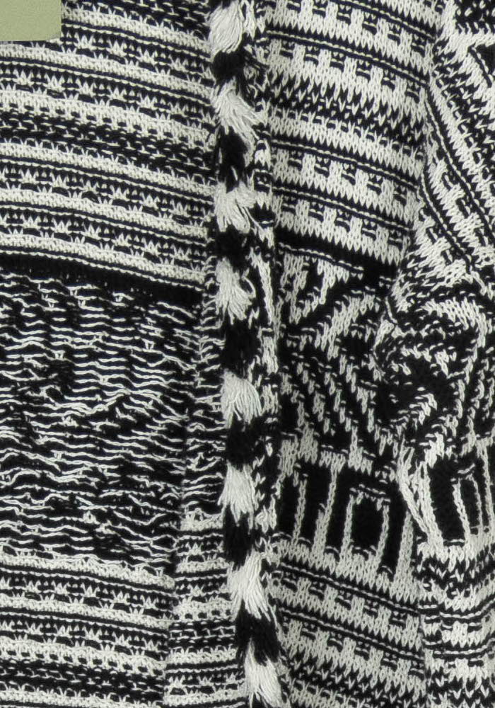 Gilet Noir et Blanc - Taille S/36 de la marque La Fée Maraboutée | PARAD124353 - Vendu par Paradigme - Image 3