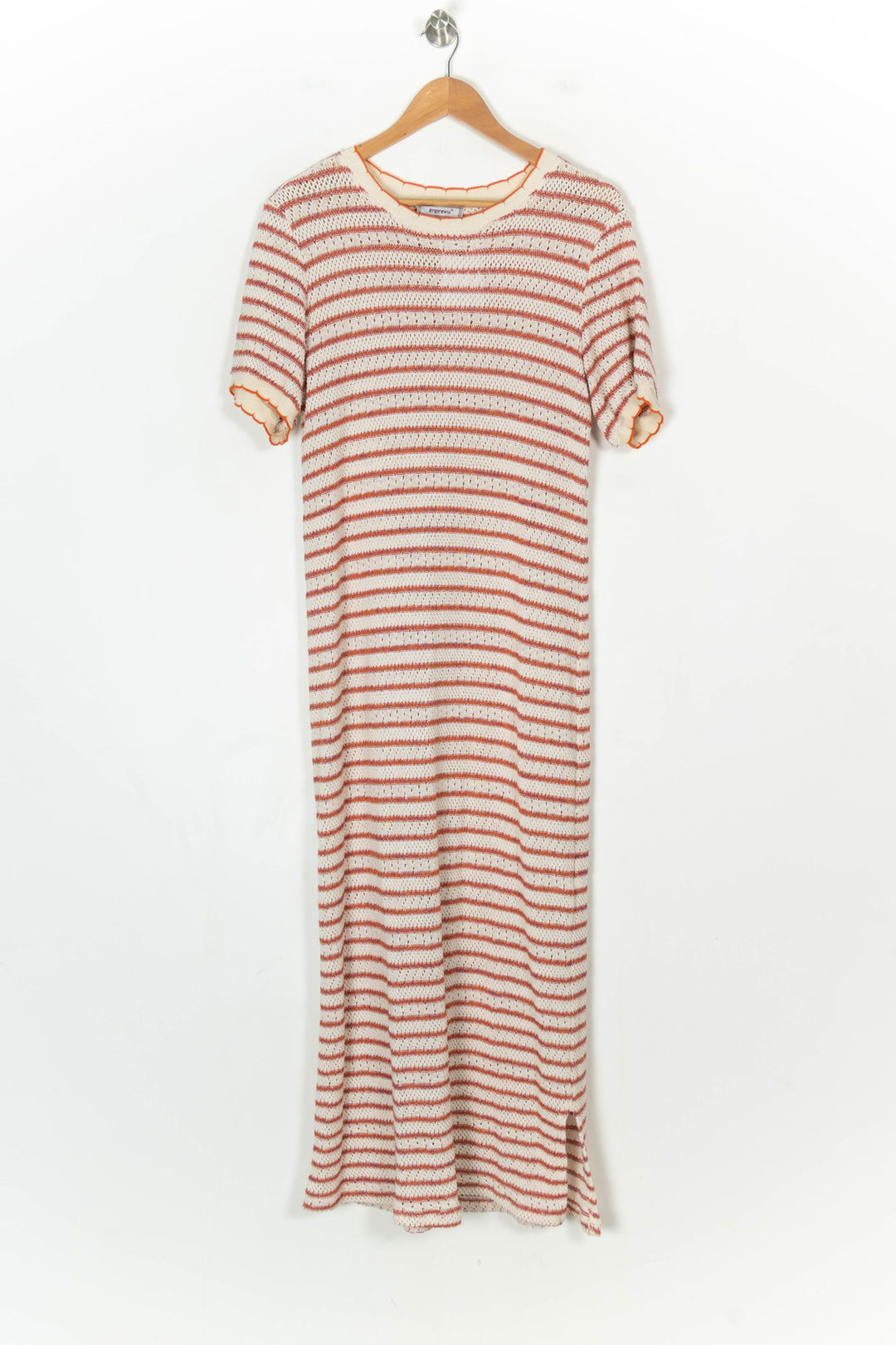 Robe Longue Écrue et Orange - Taille XS/34 de la marque Imprevu | PARAD124356 - Vendu par Paradigme - Image 2