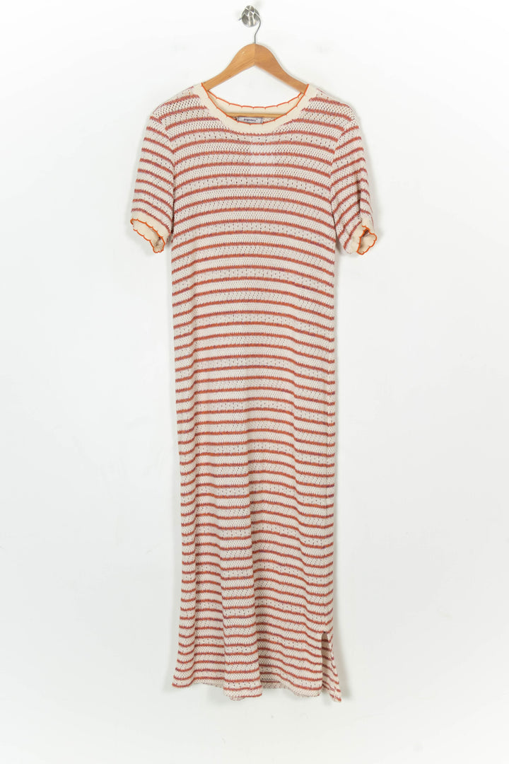 Robe Longue Écrue et Orange - Taille XS/34 de la marque Imprevu | PARAD124356 - Vendu par Paradigme - Image 2