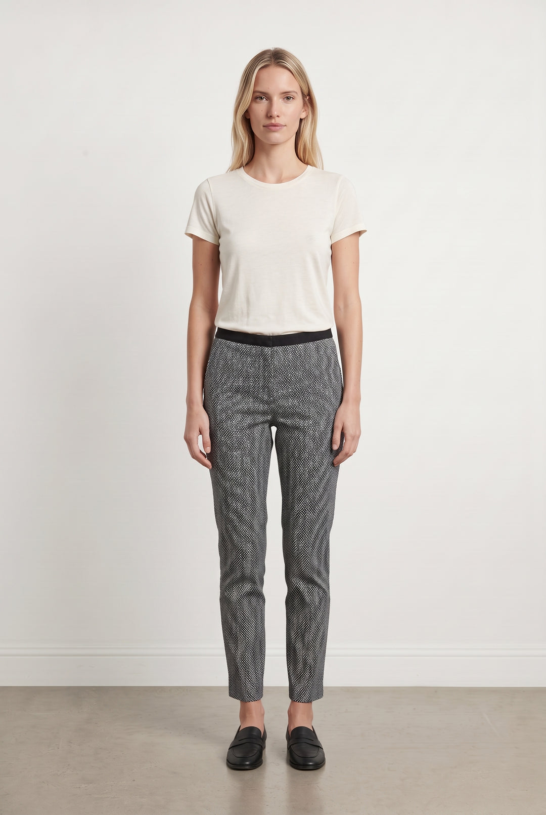 Pantalon Noir et Blanc - Taille S/36 de la marque Caroll | PARAD124358 - Vendu par Paradigme - Image 1