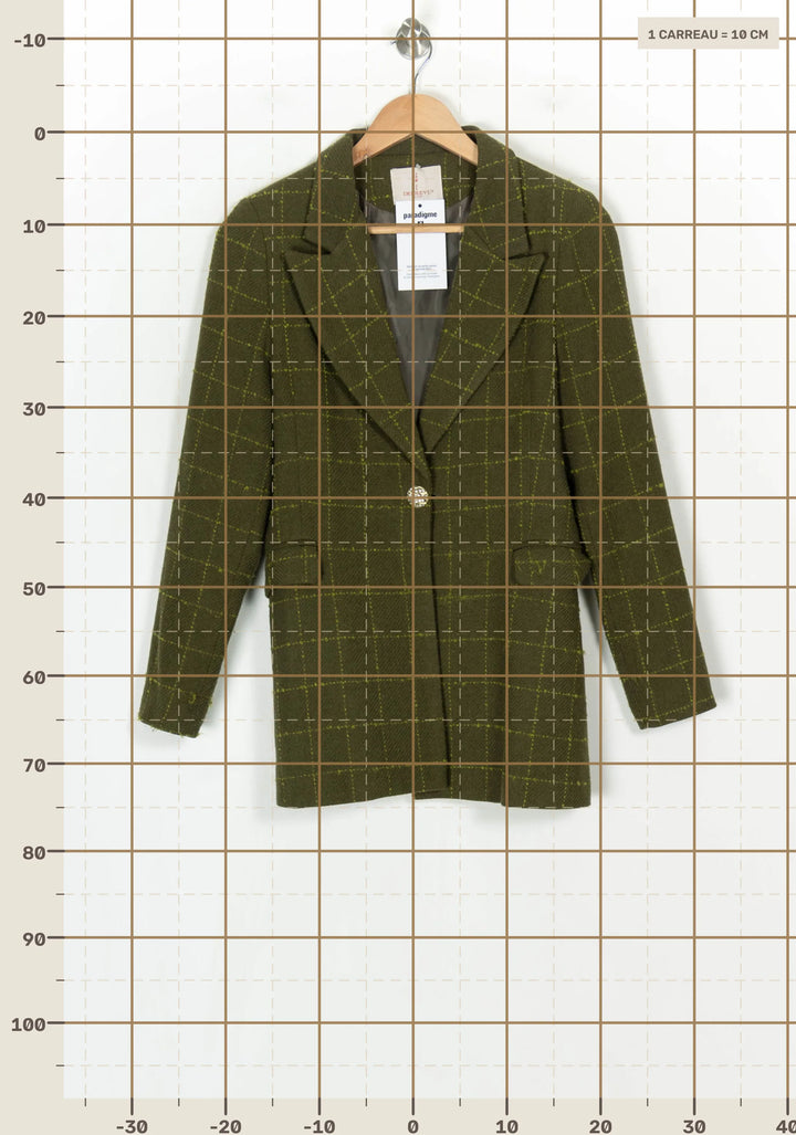 Blazer Vert - Taille XS/34 de la marque Imprevu | PARAD124361 - Vendu par Paradigme - Image 4