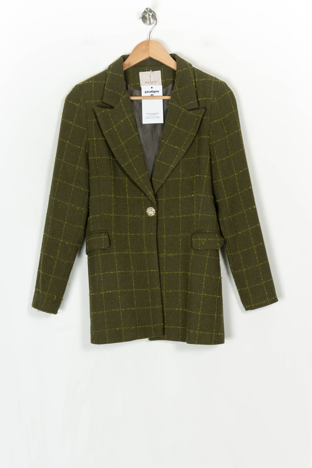 Blazer Vert - Taille XS/34 de la marque Imprevu | PARAD124361 - Vendu par Paradigme - Image 2