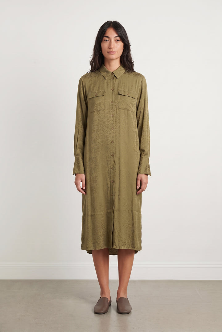 Robe Chemise Vert Olive - Taille XS/34 de la marque Imprevu | PARAD124362 - Vendu par Paradigme - Image 1