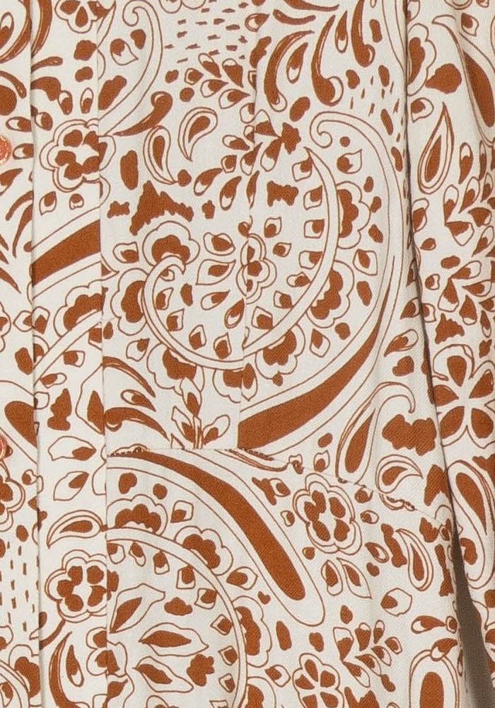 Robe Longue Orange et Écrue - Taille XS/34 de la marque Imprevu | PARAD124364 - Vendu par Paradigme - Image 3