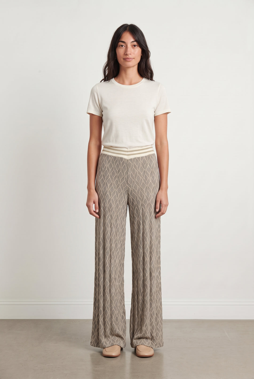 Pantalon Taupe et Beige - Taille XS/34 de la marque Imprevu | PARAD124365 - Vendu par Paradigme - Image 1