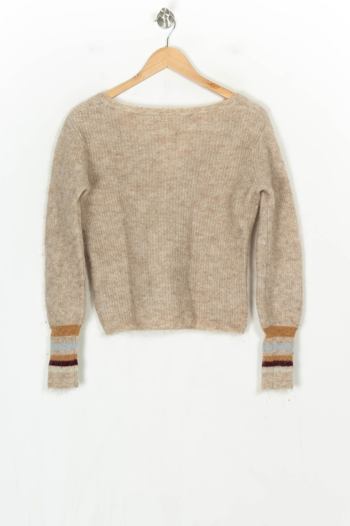 Pull Beige - Taille S/36 de la marque Caroll | PARAD124367 - Vendu par Paradigme - Image 5